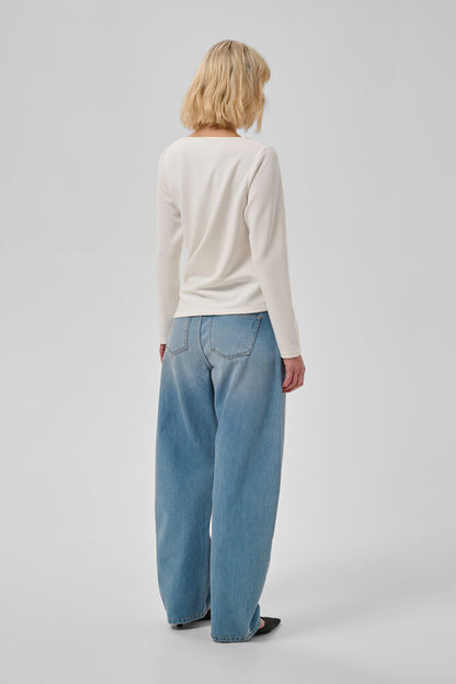 Helle Asymmetric Blouse Snow White My Essential Wardrobe