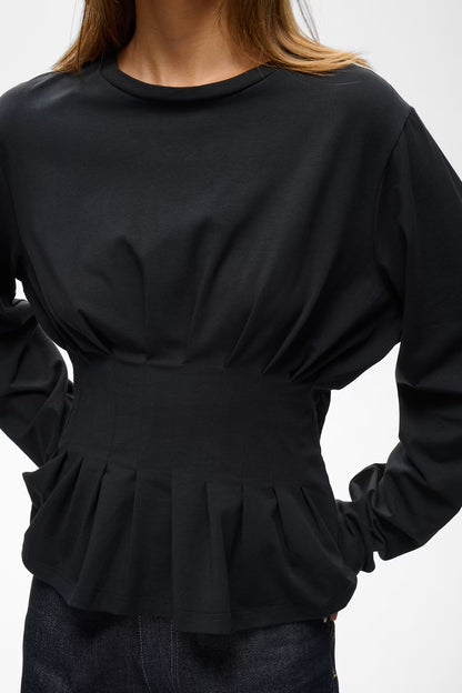 Inez LS Tee Black Gestuz