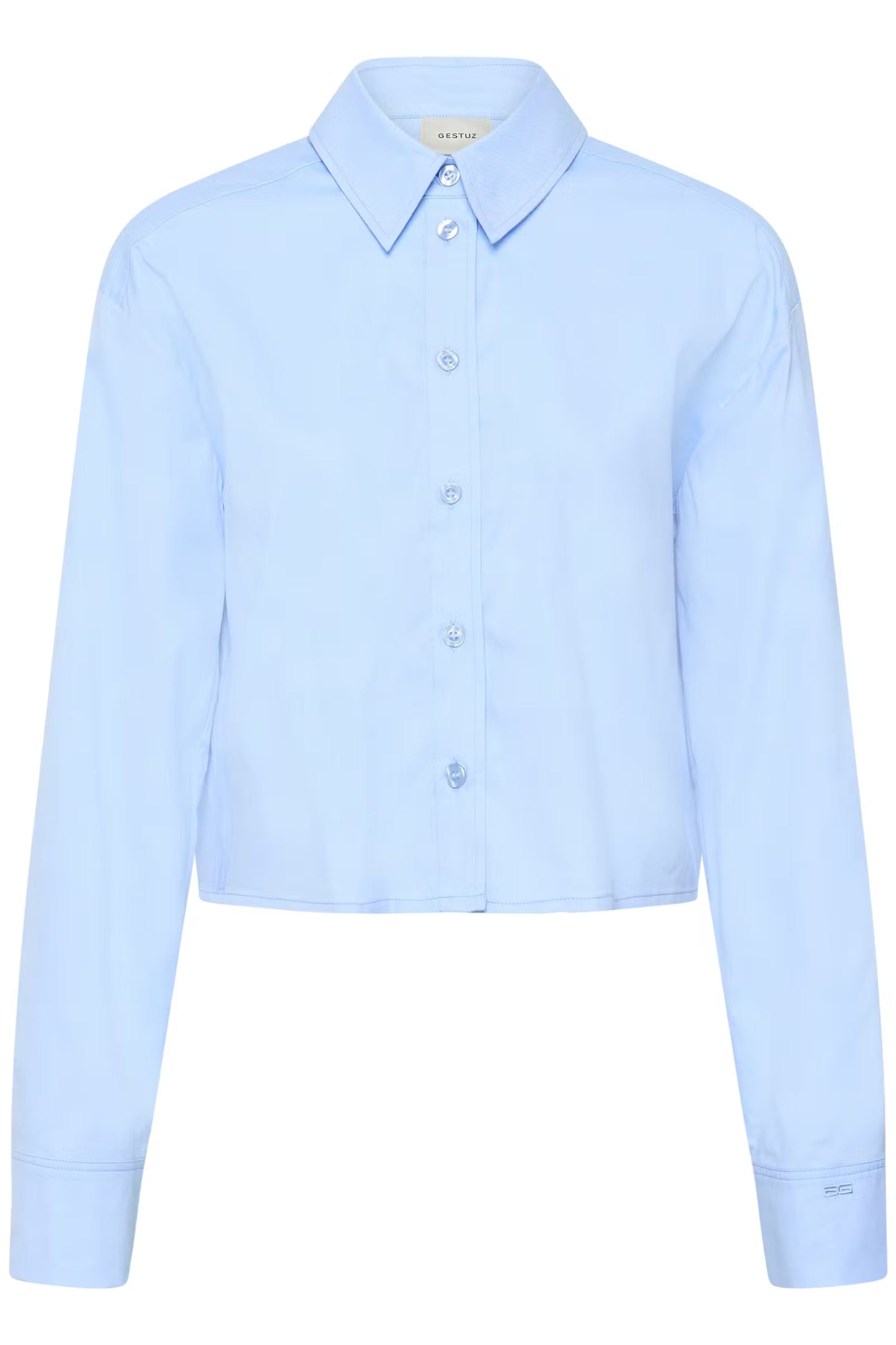 York Short Shirt Chambray Blue Melange Gestuz