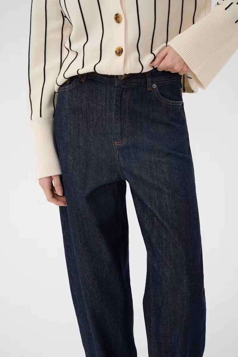 KarfinaIW Barrel Jeans Dark Blue Denim InWear