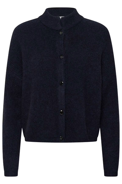 AlphaGZ Short Cardigan Navy Melange/Blue Gestuz