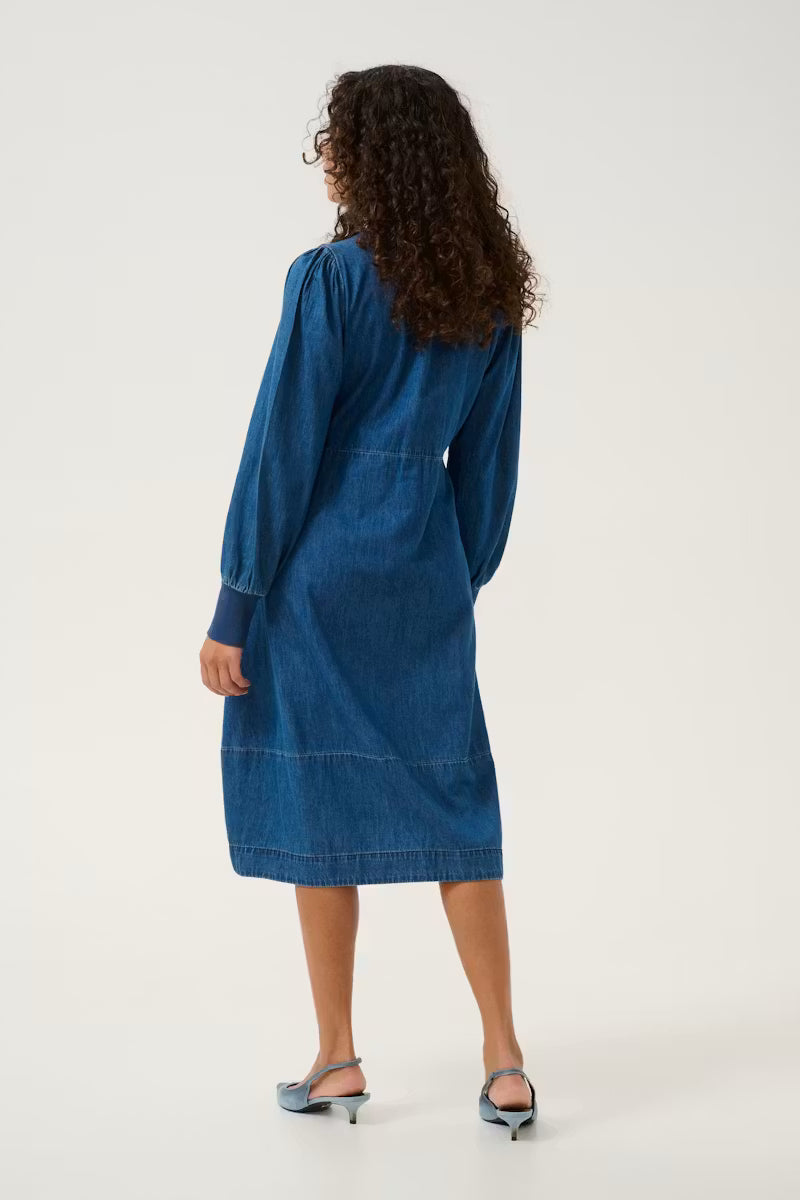 Allura Arpa Rib Dress Dark Blue Wash Culture