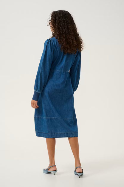 Allura Arpa Rib Dress Dark Blue Wash Culture