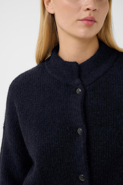AlphaGZ Short Cardigan Navy Melange/Blue Gestuz