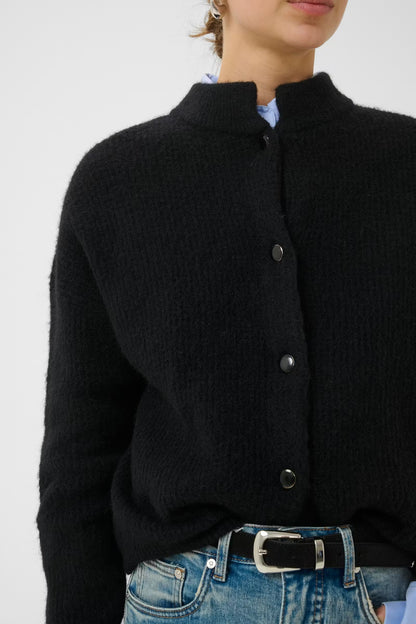 AlphaGZ Short Cardigan Black Gestuz