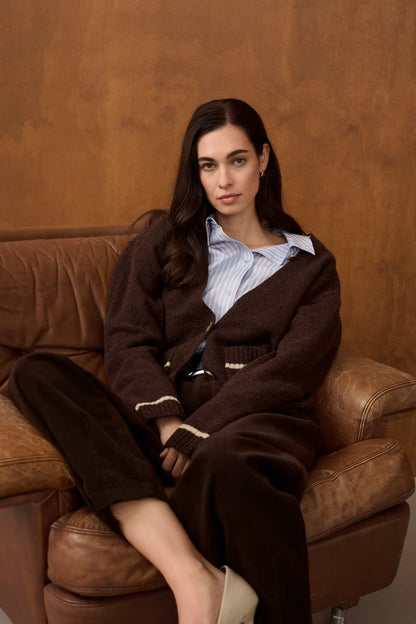 Nova Katrina Cardigan Coffee Bean Mel Culture