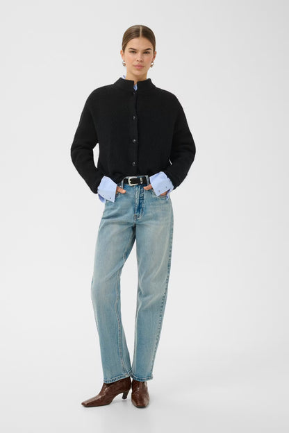 AlphaGZ Short Cardigan Black Gestuz