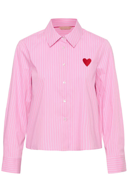 Ebony Shirt Pink Stripe