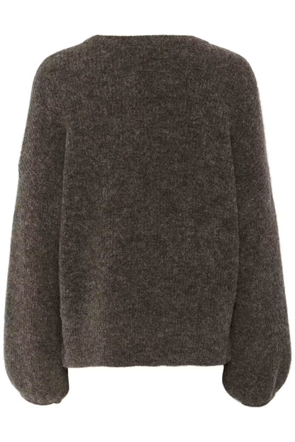 Alpha Pullover Chestnut Melange/Brown Gestuz