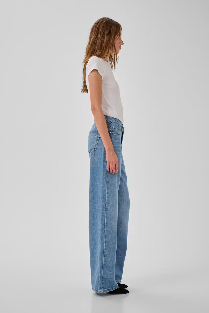 The Louis 139 High Wide Jeans Medium Blue Retro Wash My Essential Wardrobe