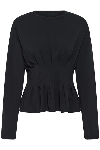 Inez LS Tee Black Gestuz