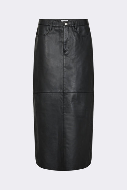 Globa Leather Skirt Black Levete Room