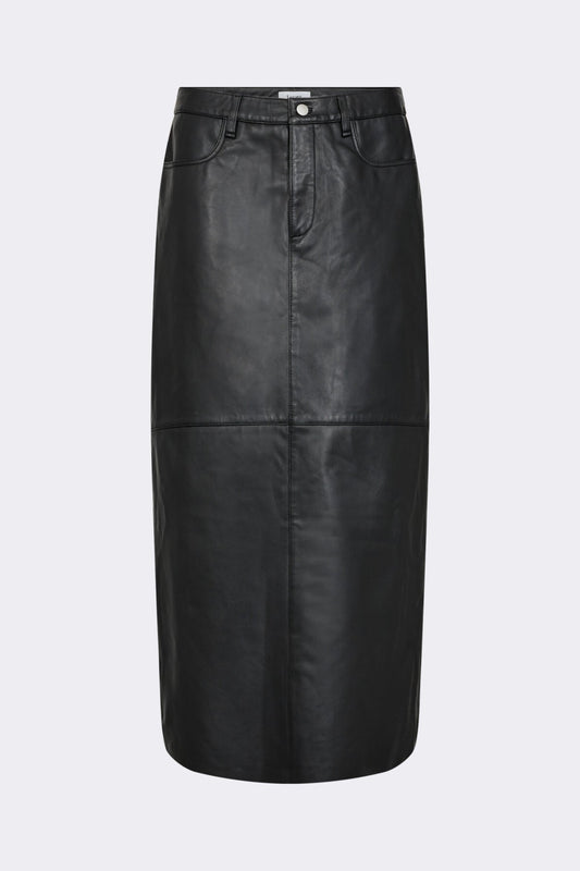 Globa Leather Skirt Black Levete Room
