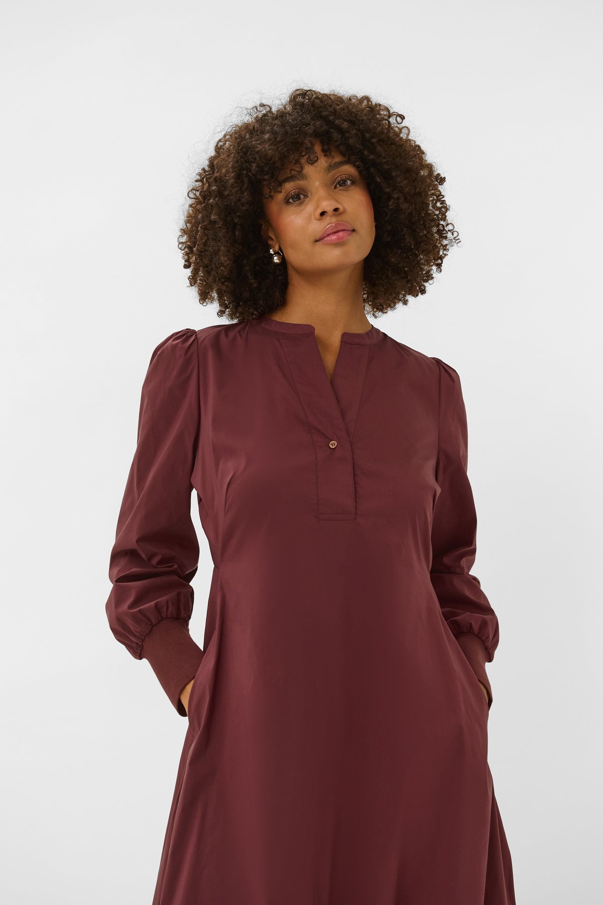 Antoinett Rib Dress Chocolate Truffle Culture