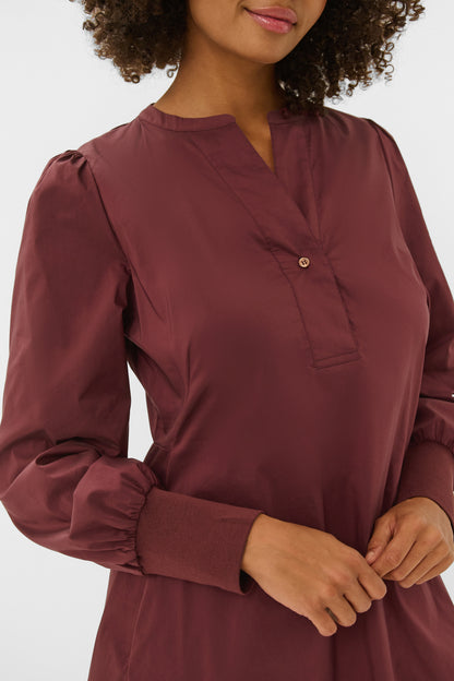 Antoinett Rib Dress Chocolate Truffle Culture