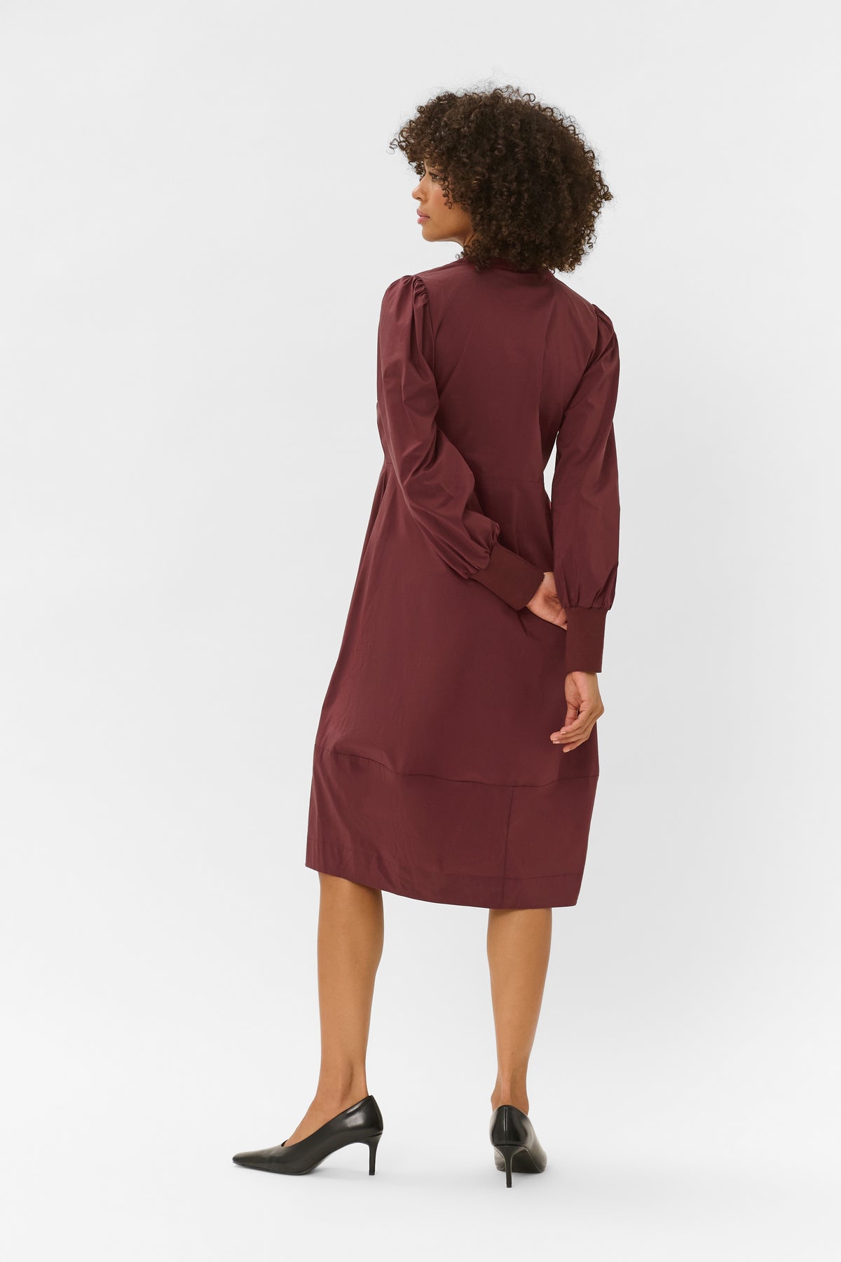 Antoinett Rib Dress Chocolate Truffle Culture