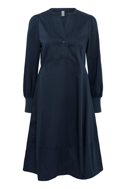 Antoinett Rib Dress Blue Iris Culture