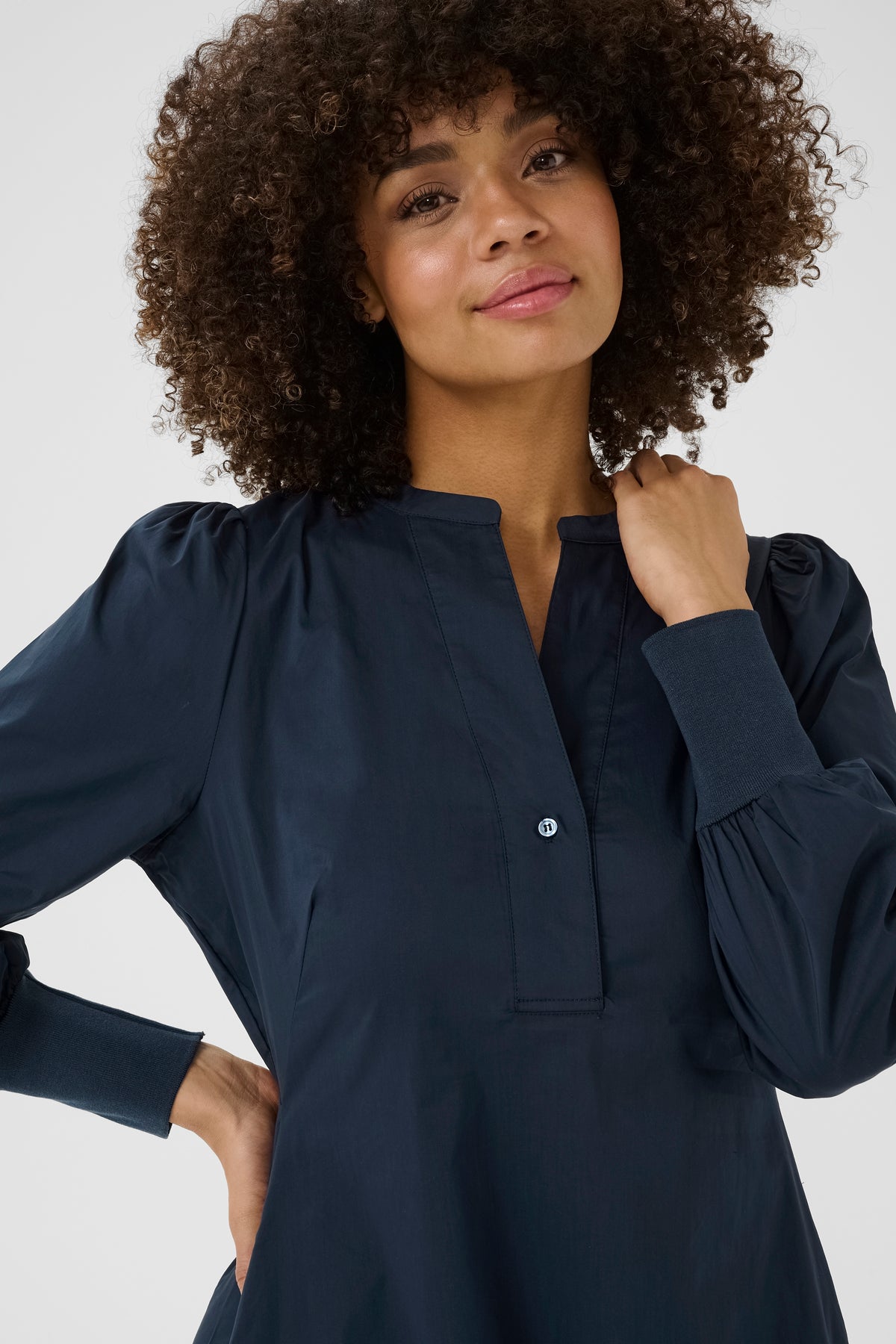 Antoinett Rib Dress Blue Iris Culture