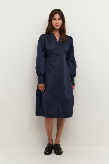 Antoinett Rib Dress Blue Iris Culture