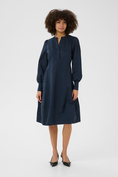 Antoinett Rib Dress Blue Iris Culture