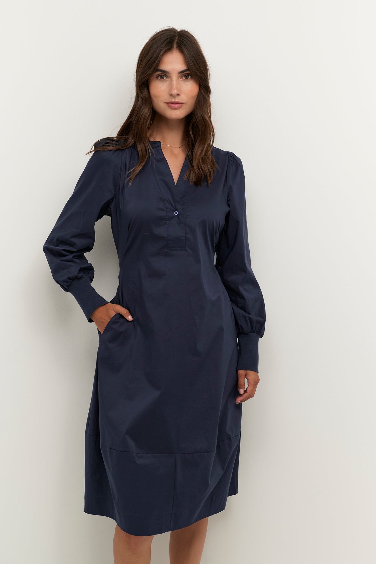 Antoinett Rib Dress Blue Iris Culture