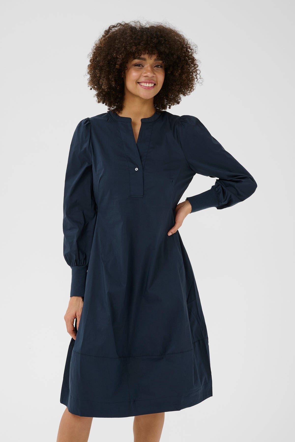Antoinett Rib Dress Blue Iris Culture