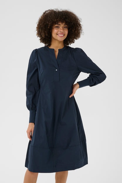 Antoinett Rib Dress Blue Iris Culture