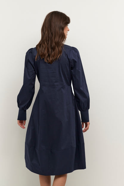 Antoinett Rib Dress Blue Iris Culture