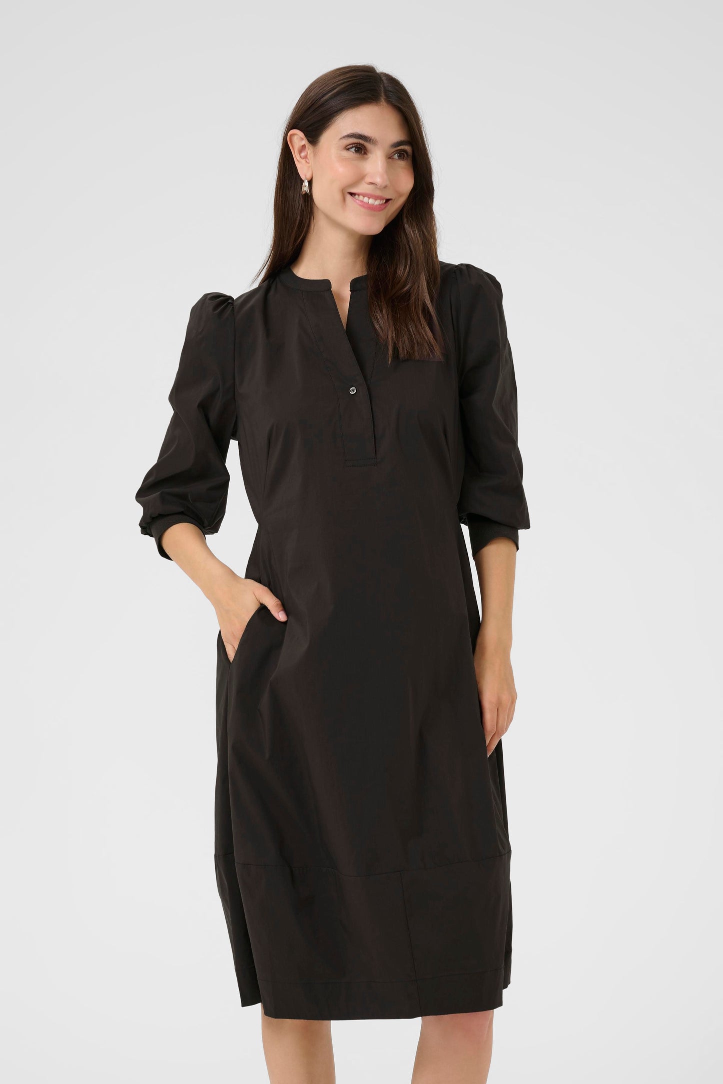 Antoinett 3/4 Sleeve Dress Demitasse Culture