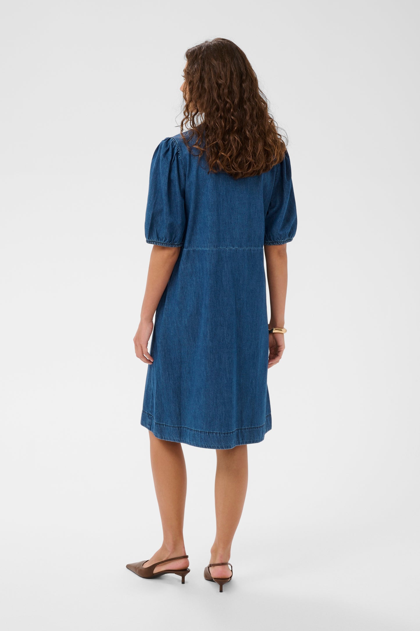 Berteline Arpa SS Dress Dark Blue Wash Culture