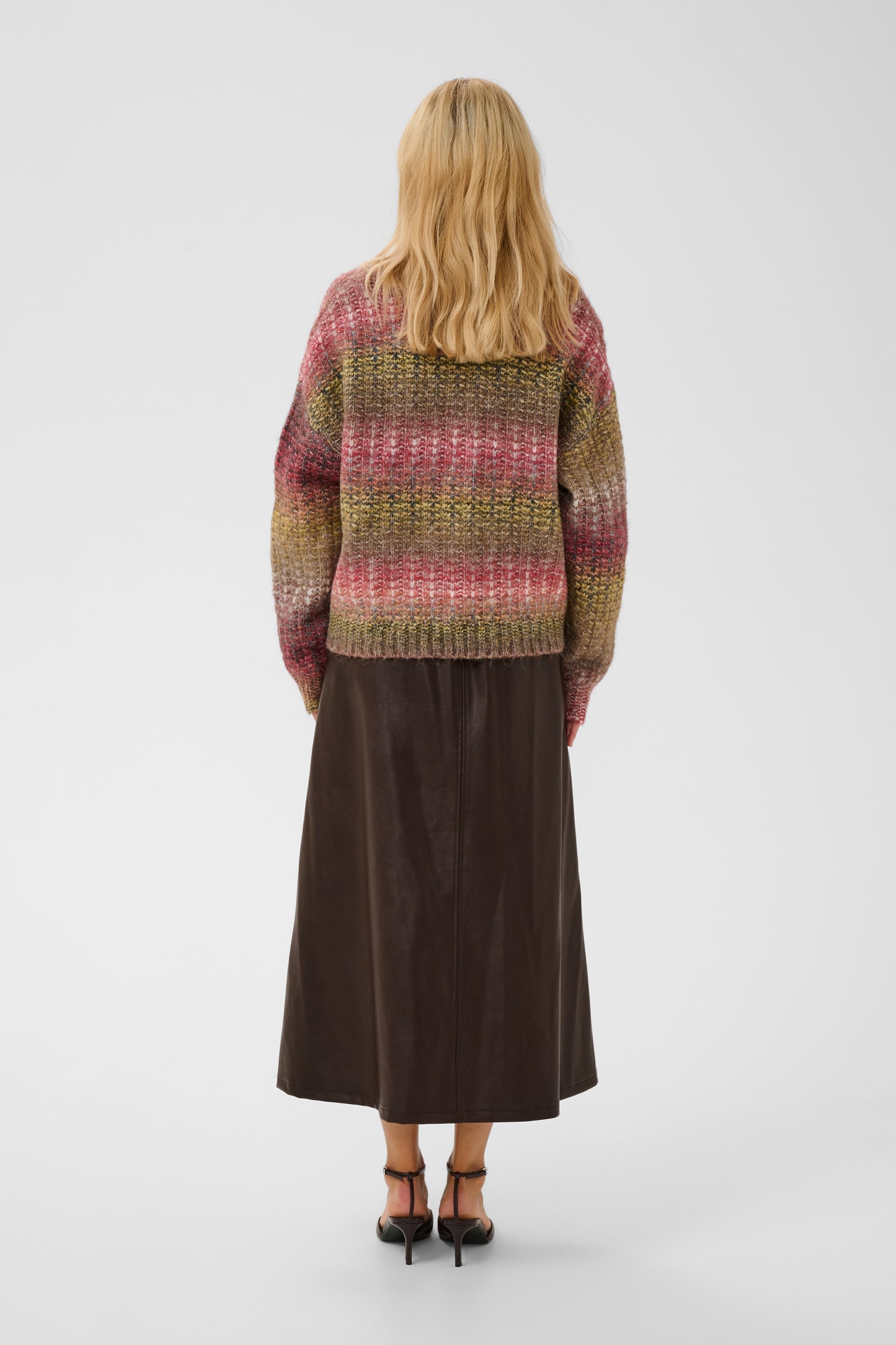 Lilli PU Skirt Coffee Bean Culture