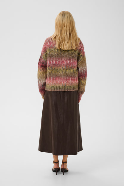 Lilli PU Skirt Coffee Bean Culture