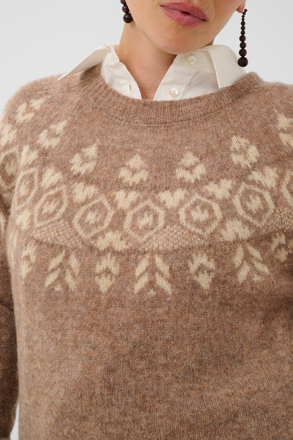 Jia Katrina Pullover Dune Melange Culture