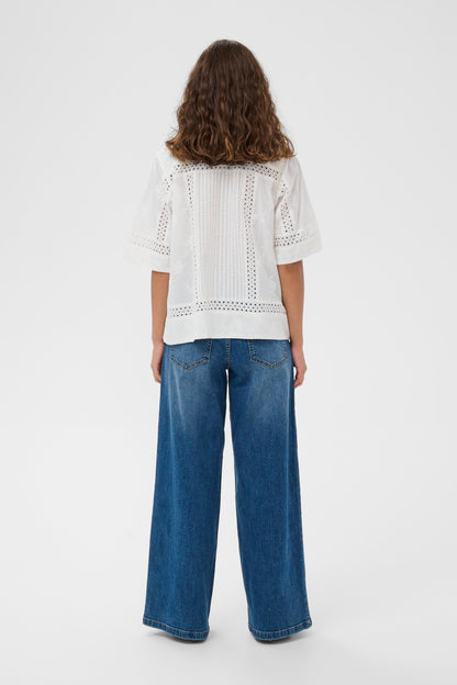 Sissa Shirt Spring Gardenia/White Culture