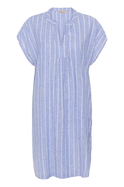 Arletty Dress Powder Blue/Gardenia Stripe Culture