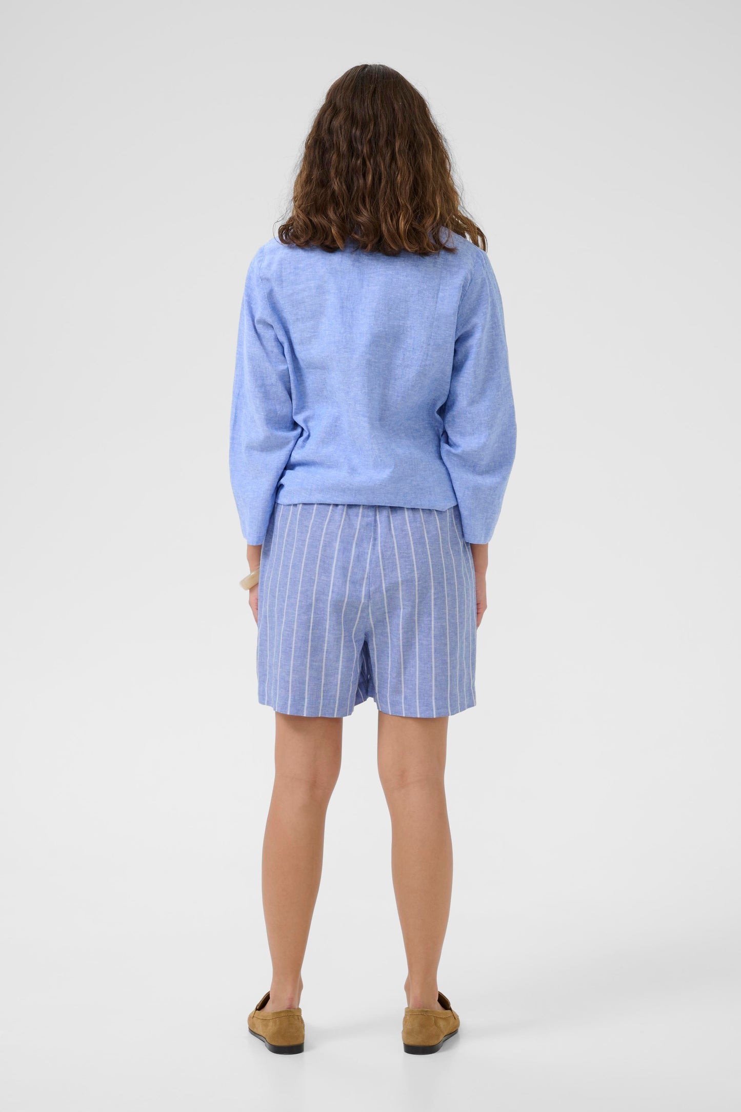 Arletty Shorts Powder Blue/Gardenia Stripe Culture
