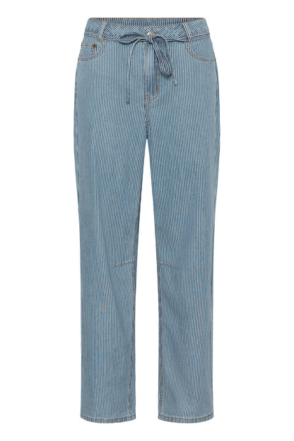 Ayna Barrel Pants Blue/White Stripe Culture