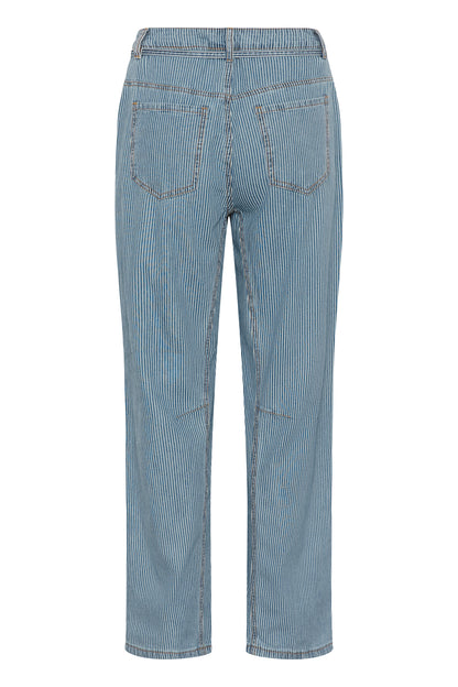 Ayna Barrel Pants Blue/White Stripe Culture