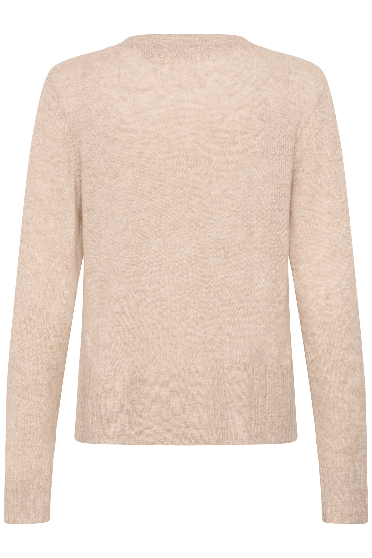 Taia Arrow Cardigan Beige Melange Culture