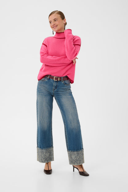 Jia Katrina Turtleneck Fandango Pink Culture