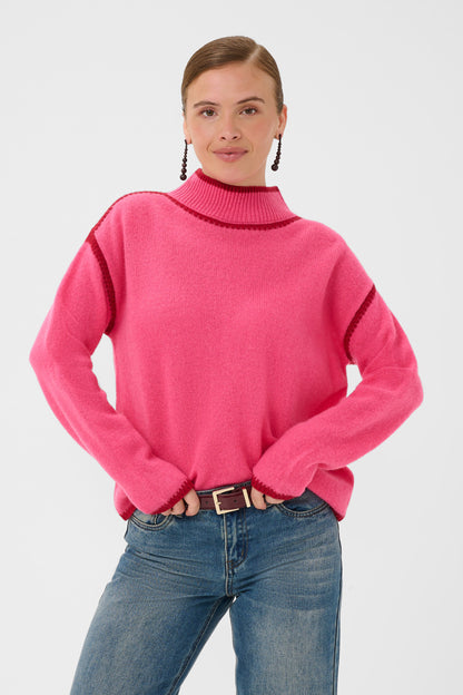 Jia Katrina Turtleneck Fandango Pink Culture
