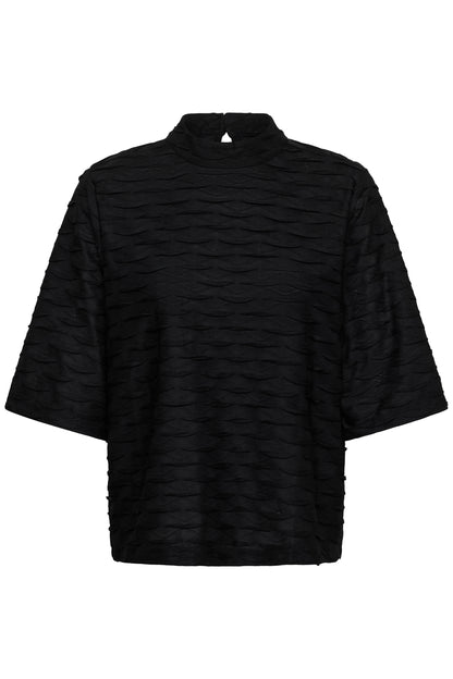 Catrin T-shirt Black Lurex Culture