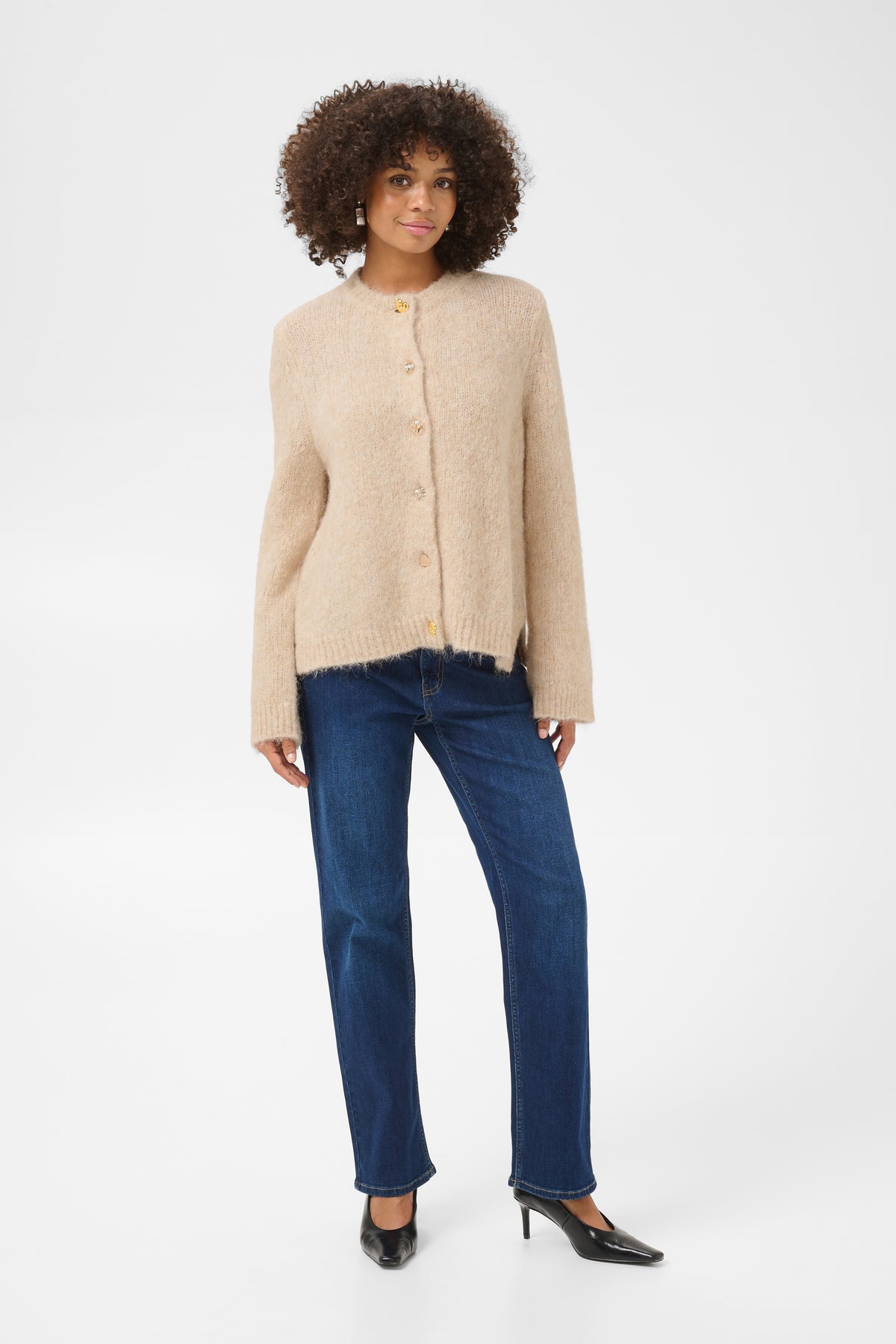 Anthea Cardigan Warm Sand Mel Culture
