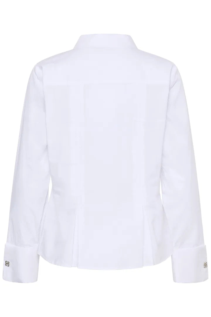 Sunna Deco Cuff Shirt Bright White My Essential Wardrobe