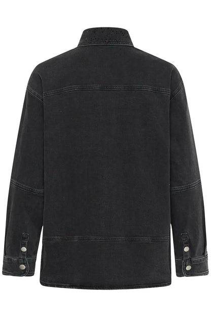 JunaIW Shirt Dark Grey Wash Denim InWear