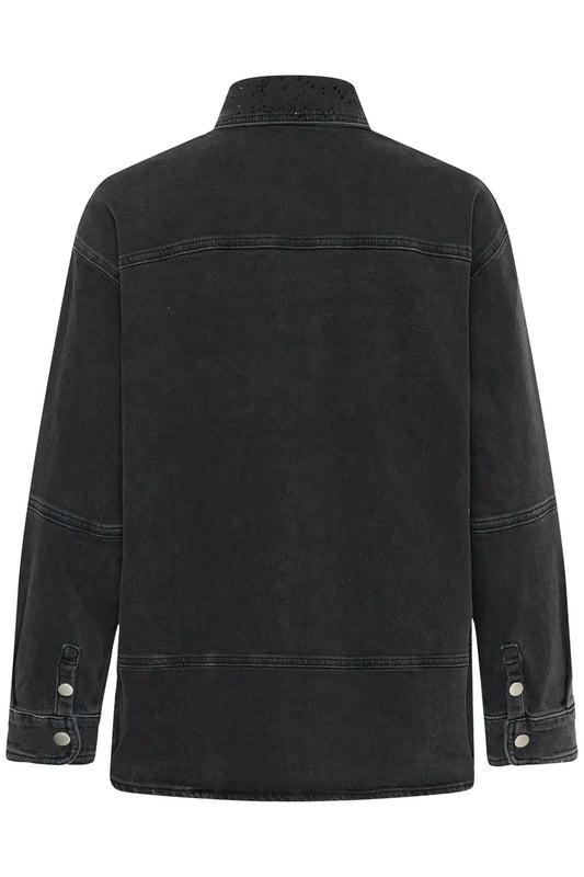 JunaIW Shirt Dark Grey Wash Denim InWear