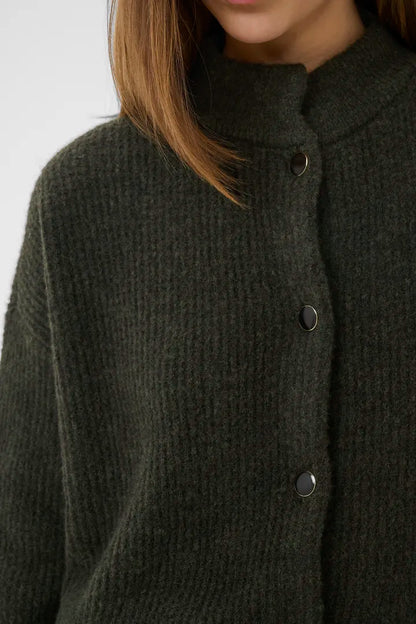 AlphaGZ Short Cardigan Rosin Melange Gestuz