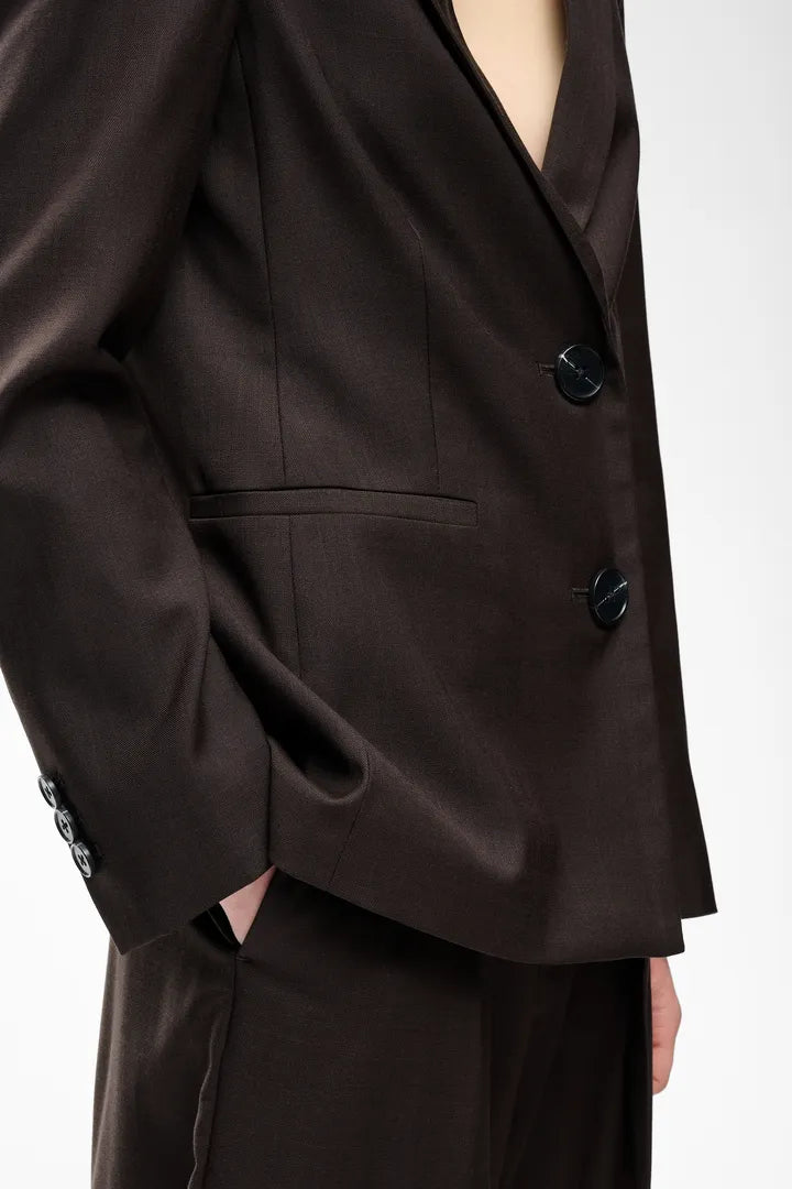 CadieIW Mel Core Blazer Chocolate Brown Mel InWear