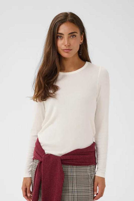 Nia Juliet LS T-shirt White Culture