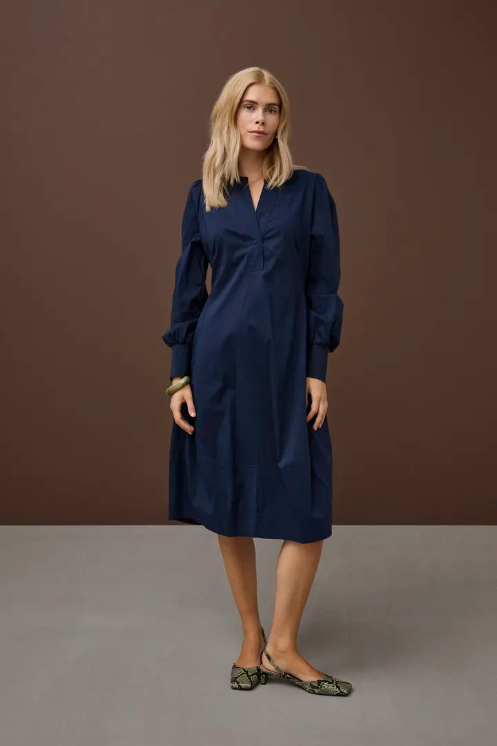 Antoinett Rib Dress Blue Iris Culture